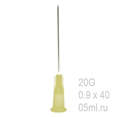 Игла инъекционная одноразовая стерильная  VM 20 G (0,9 х 40мм)