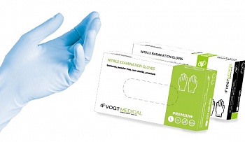 Перчатки нитриловые смотровые неопудренные Vogt Medical (Германия)